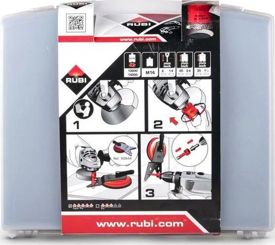 Wiertło Rubi RUBI ZESTAW WIERTEŁ DO GRESU 4szt. RUBI06967