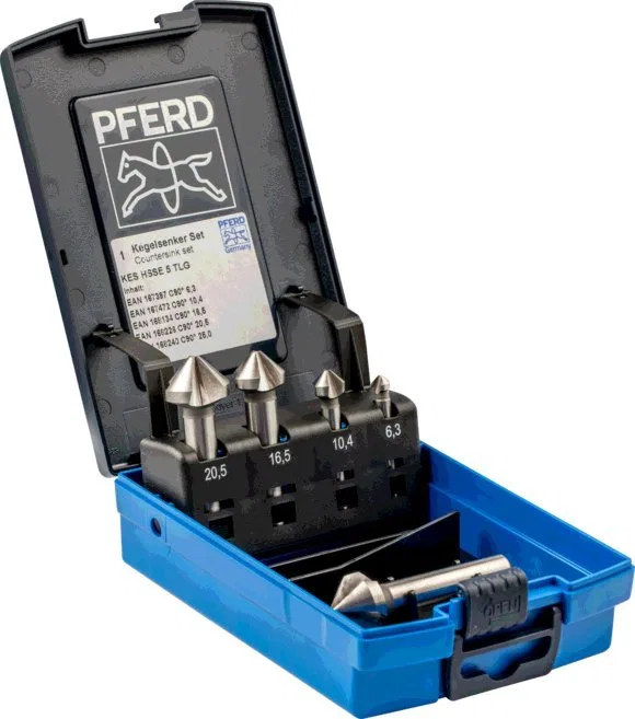 Wiertło Sourcing Set of 5 countersinks PFERD HSSE DIN 335