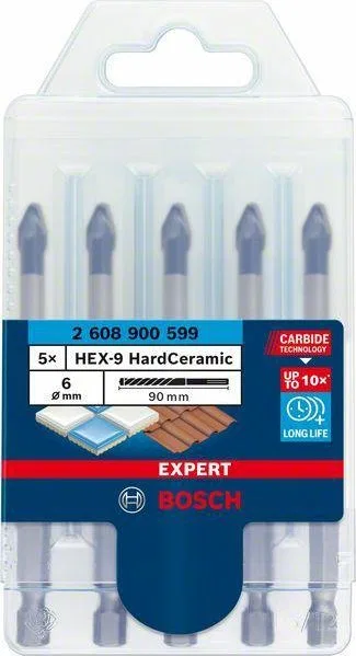 Wiertło Bosch Bosch HEX-9 HC drill 5-part roofing set 6mm - 2608900599 EXPERT RANGE