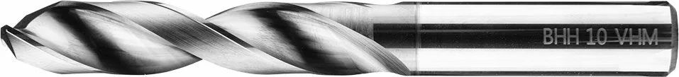 Wiertło węglikowe Baildon DIN 6537 K WK3 10 mm, VHM TiAlN, 89-47 mm