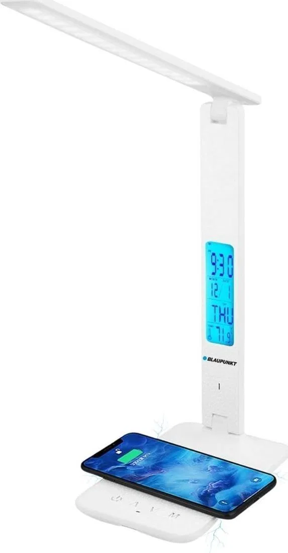 Lampka biurkowa Blaupunkt Blaupunkt Lampka biurkowa PRO LED 6W CCT 3000K-6000K ekran LCD biała