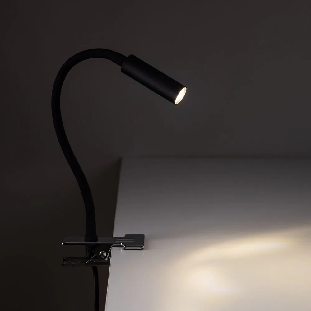 Lampa klips biurkowa LAGOS BLACK 16025 TK Lighting