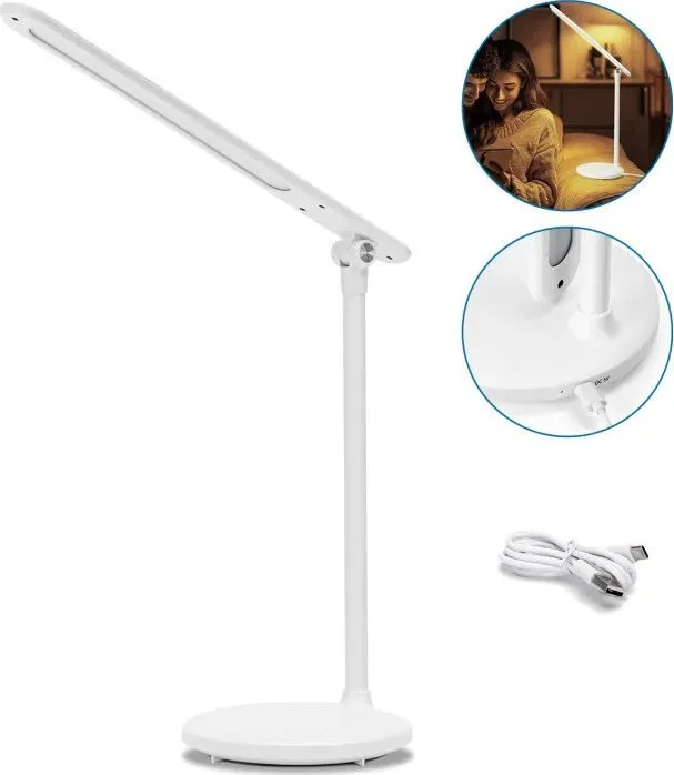 Lampka biurkowa Aigostar  Wielofunkcyjna lampa biurkowa z funkcją ściemniania i CCT Wielofunkcyjna lampa biurkowa z funkcją ście