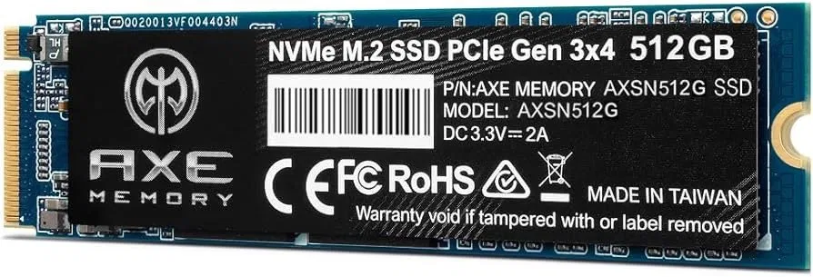 Dysk SSD AXE MEMORY 512 GB NVMe M.2 2280 PCIe Gen 3x4 (AXSN512G)