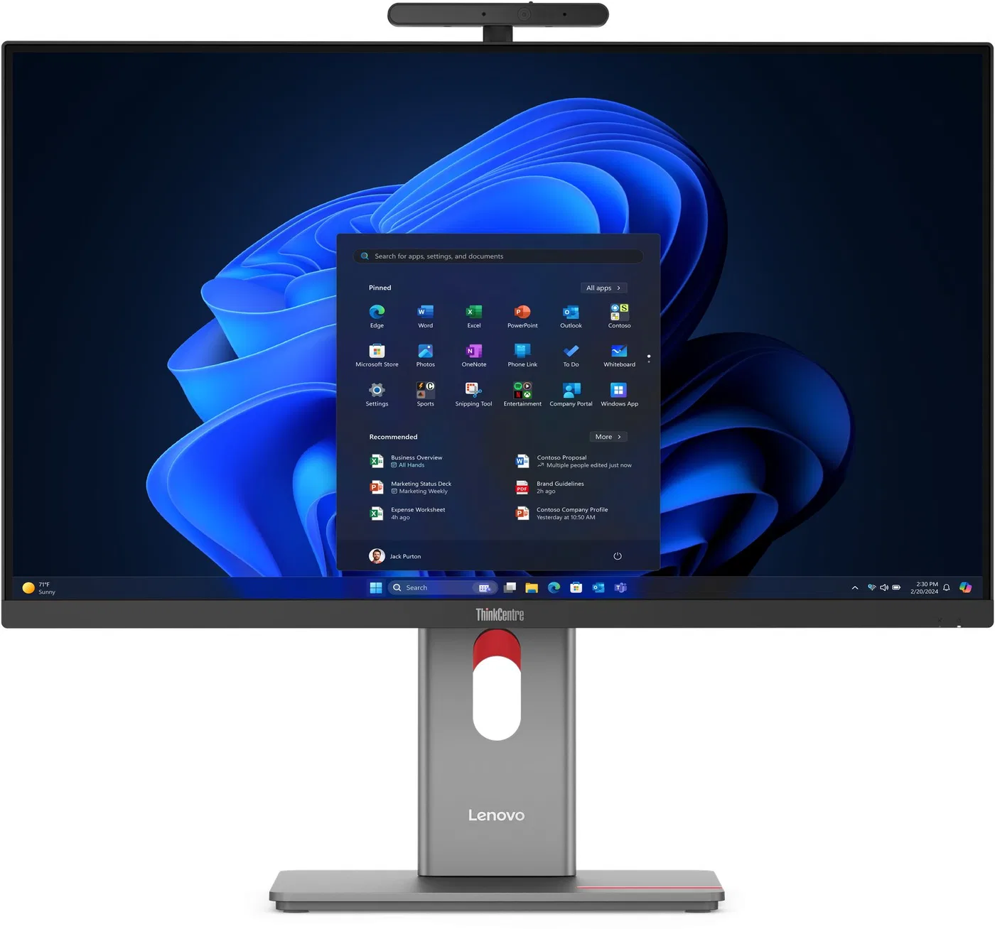 LENOVO ThinkCentre M90a G6 Intel Core Ultra 5 235 68,58cm 27Zoll QHD 32GB 512GB SSD W11P TopSeller