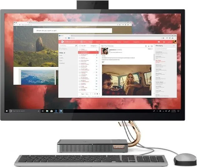 Komputer Lenovo IdeaCentre A540-27ICB Core i5-9400T, 8 GB, 128 GB SSD 1 TB HDD Windows 10 Home
