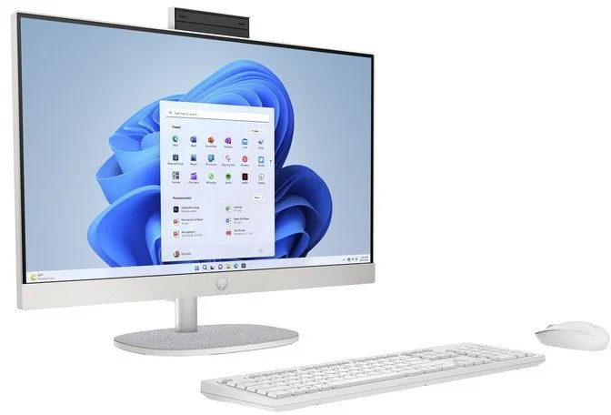 Komputer All in One 24-cr0074nf / B5KE9EA / AMD Ryzen 5 / 16GB / SSD 1TB / Radeon / FullHD / Win 11 Pro / Biały