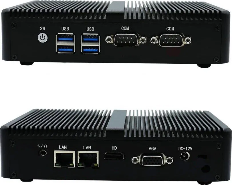 Komputer Eglobal Przemysłowy bezwentylatorowy mini PC M3 Intel Celeron 2955U 1.4GHz, 2xLAN, 2xCOM, HDMI, VGA