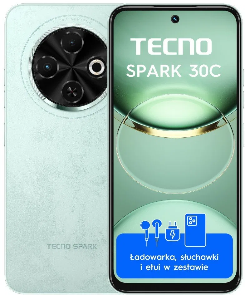 Smartfon Tecno Spark 30C 8/256GB Zielony  (4894947051821)
