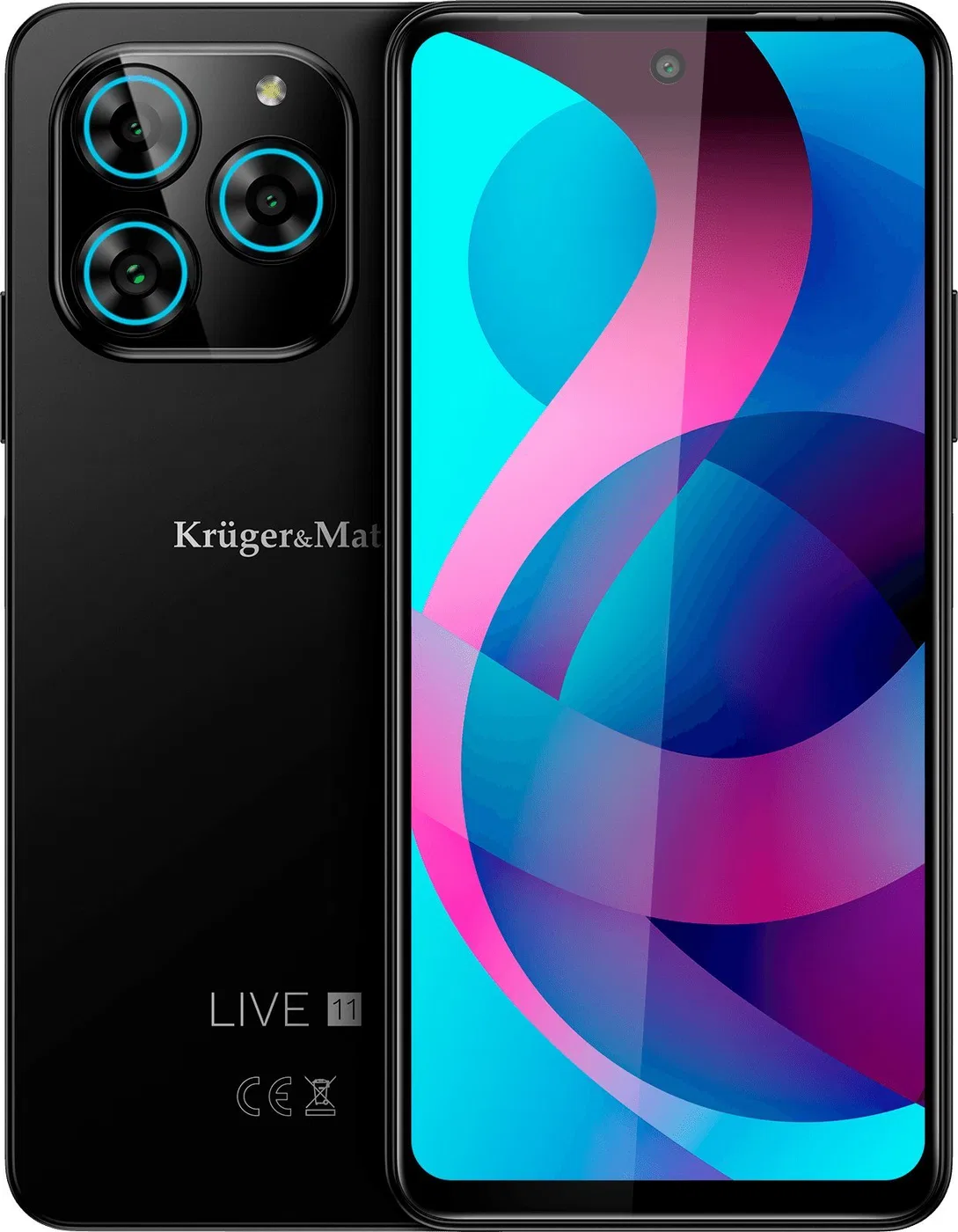 Smartfon Kruger&Matz Live 11 6/128GB Czarny  (KM05004-B)