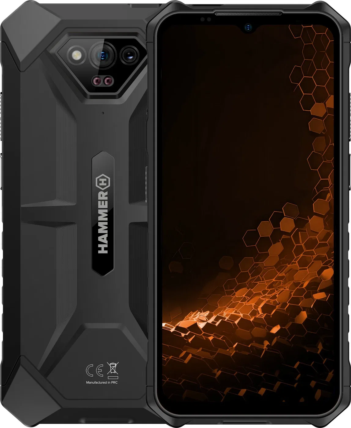 Smartfon myPhone Hammer Iron V 6/64GB Czarno-pomarańczowy  (IRON V Orange)
