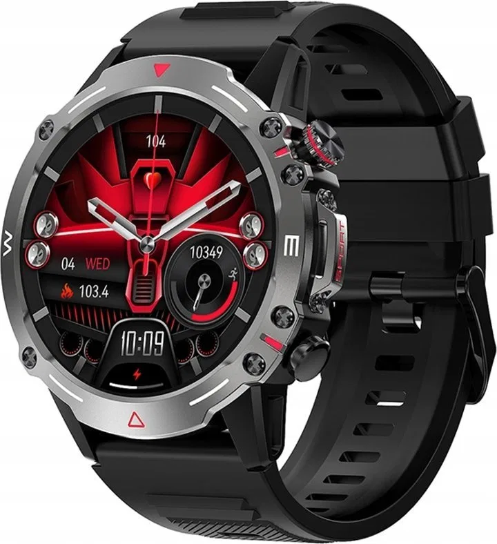 Smartwatch Veltori VT110-1 Czarny Pasek Silikonowy