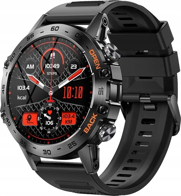 Smartwatch Veltori VT120-1 Czarny Pasek Silikonowy