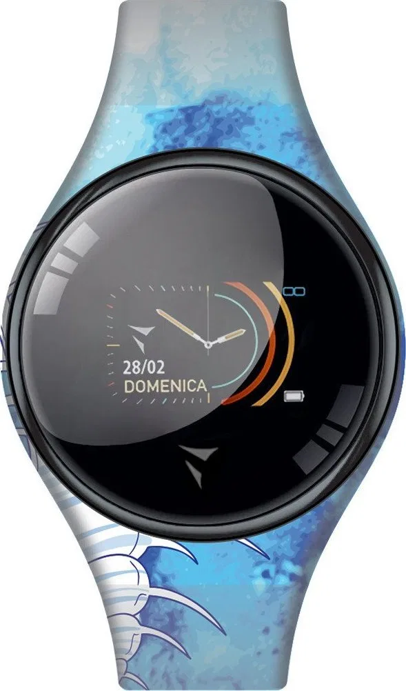 Smartwatch Techmade Smartwatch dla chłopca Techmade TM-FREETIME-SEA1-BL niebieski pasek