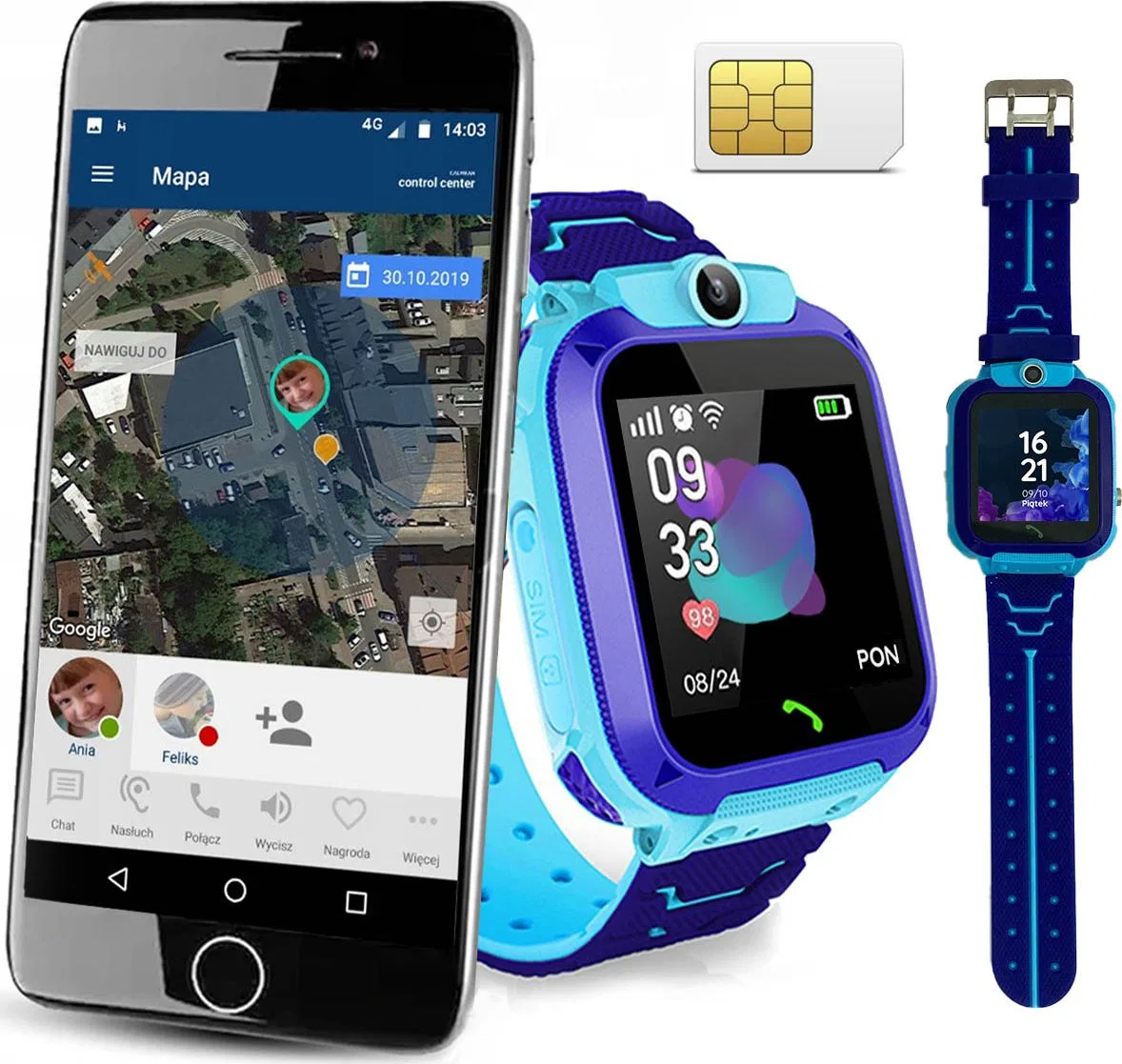Smartwatch Calmean Child Watch Easy Niebieski