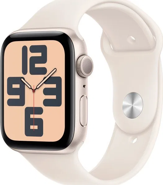 Smartwatch Apple Watch SE GPS + Cellular 44mm Starlight Alu Sport M/L Beżowy (MXGU3ET/A)