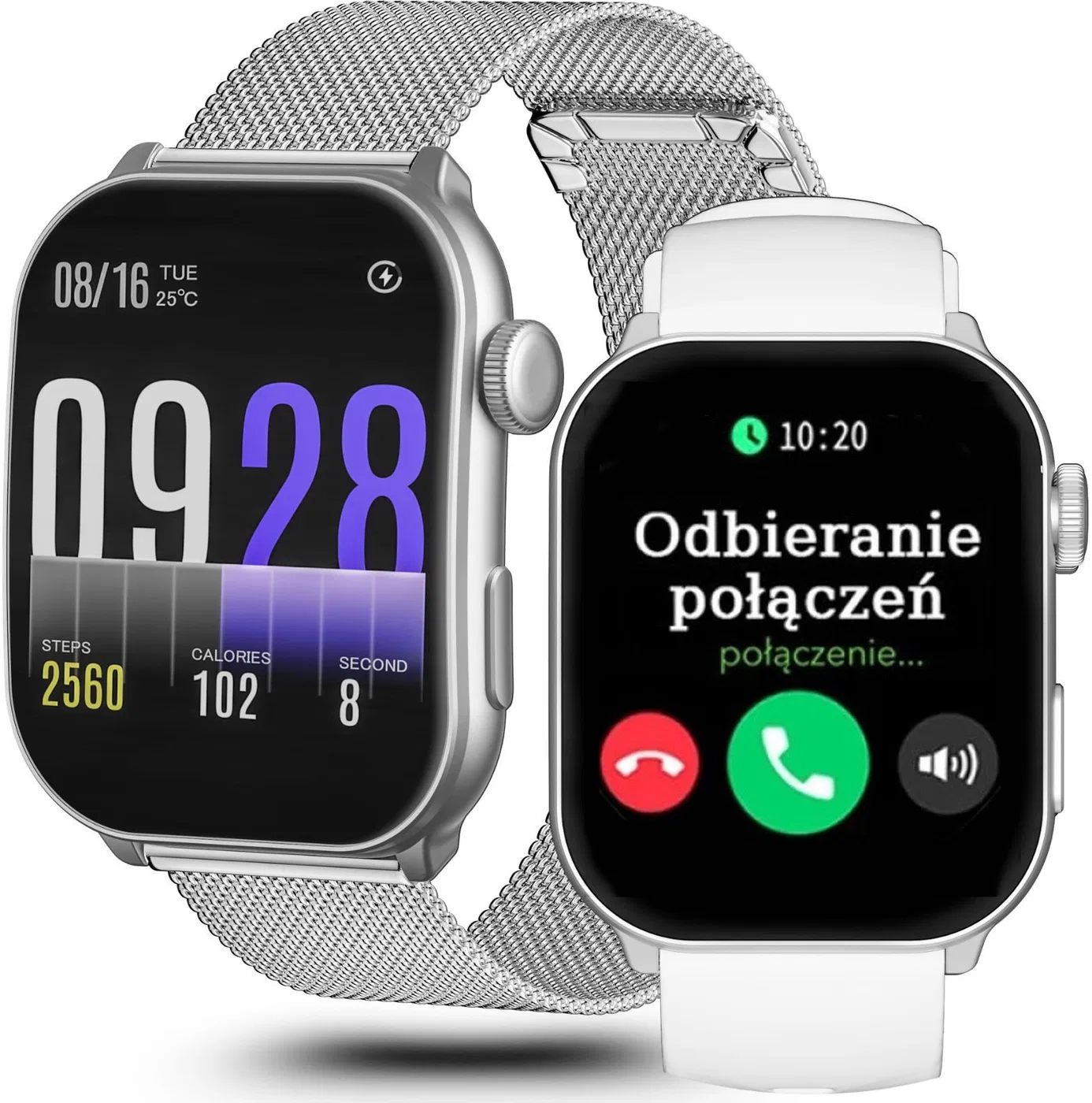 Zegarek SMARTWATCH GRAVITY GT28-9 SR/SR/WH