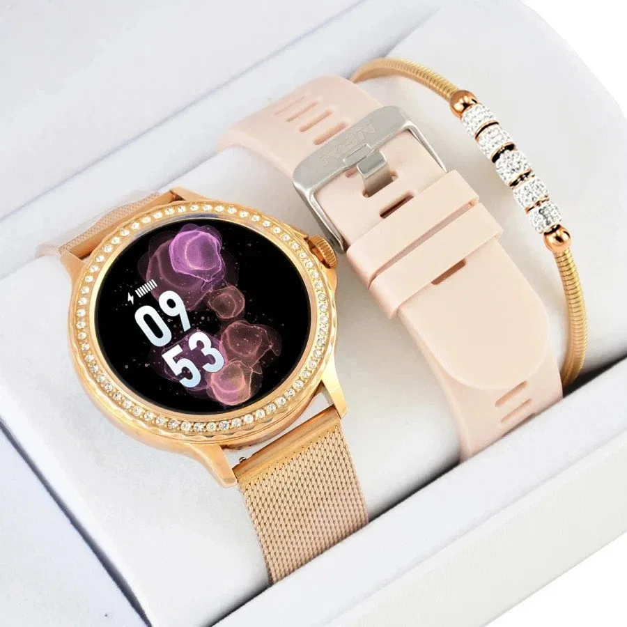 Zestaw damski zegarek SMARTWATCH Rubicon + bransoletka