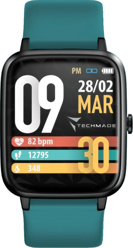 Smartwatch Techmade Smartwatch  męski Techmade TM-MOVE-GR zielony pasek