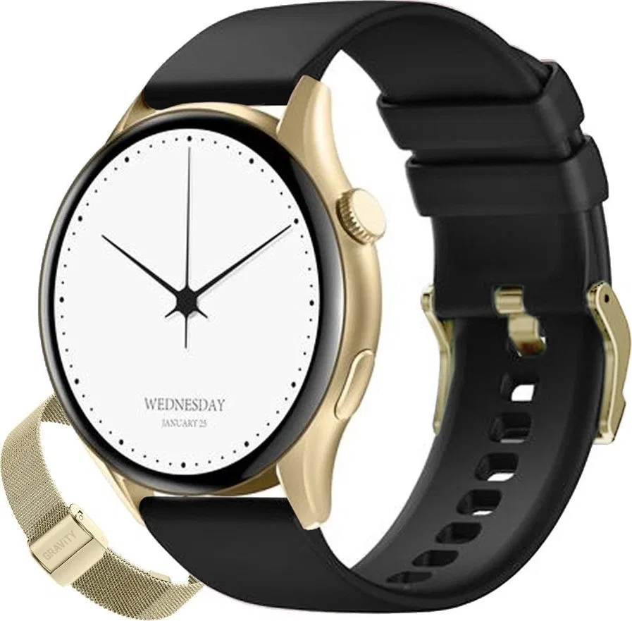 Zegarek damski SMARTWATCH GRAVITY GT11-1 LGD/LGD/BK
