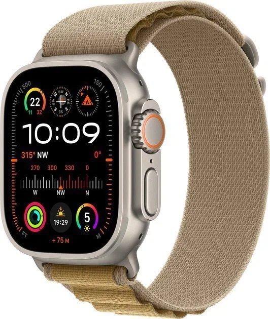 Smartwatch Apple Watch Ultra 2 GPS + Cellular 49mm Titanium Case Alpine Loop Medium Beżowy  (MX4F3EL/A)