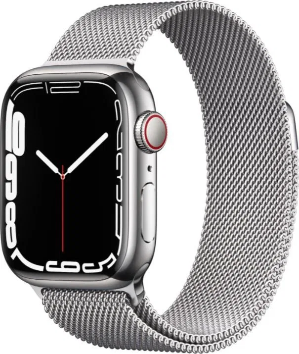 Smartwatch Apple Watch 7 GPS + Cellular 45mm Srebrny