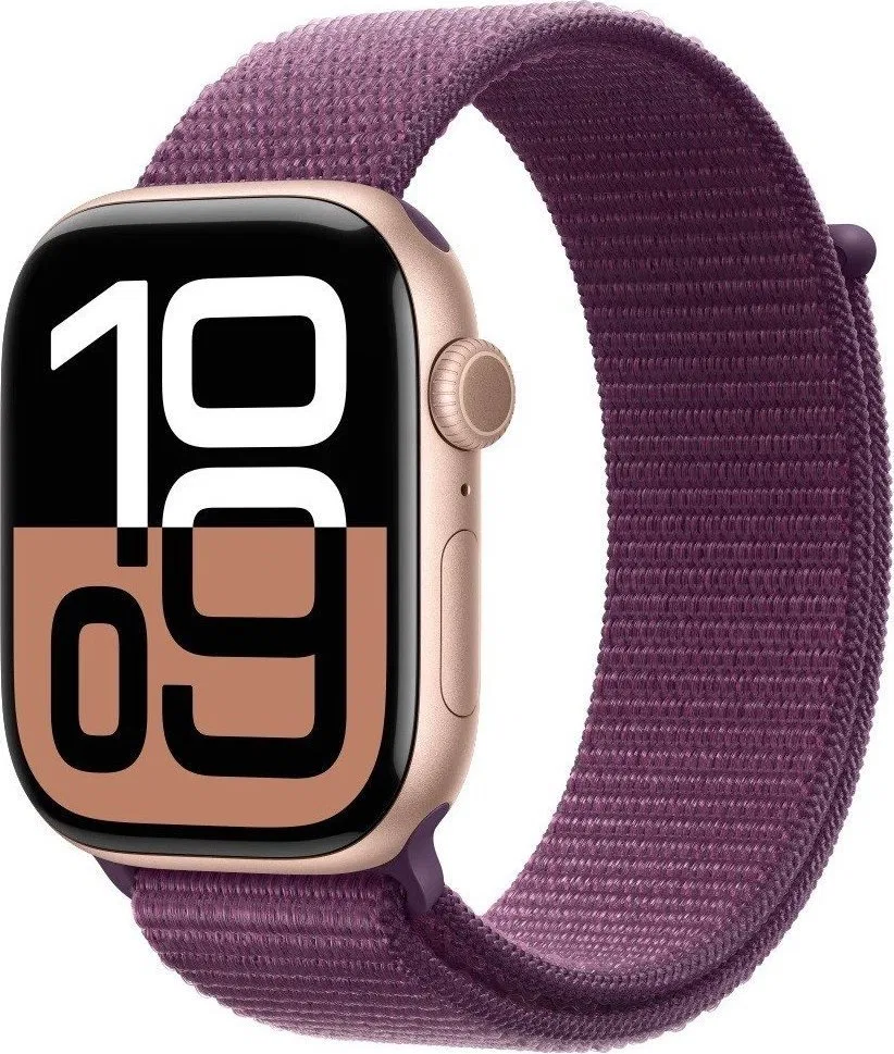 Smartwatch Apple Watch 10 GPS + Cellular 46mm Rose Gold Alu Sport Loop Fioletowy (MWY83QF/A)