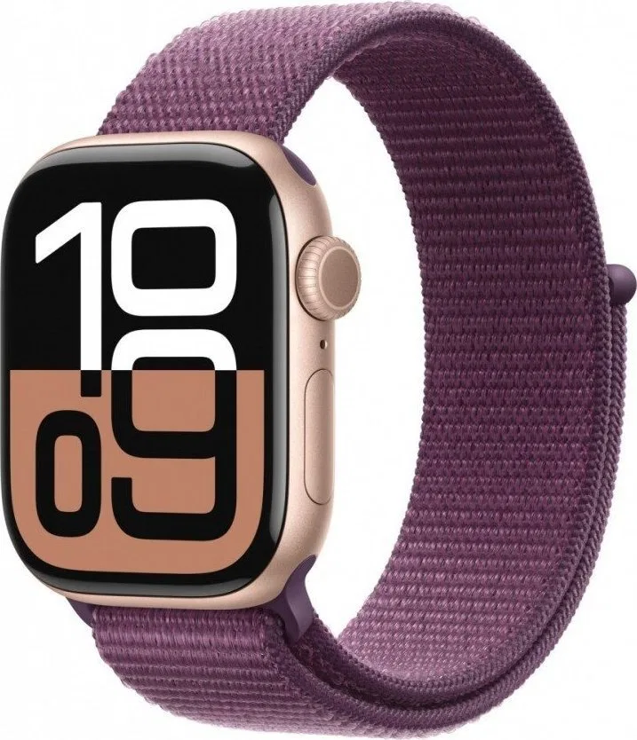 Smartwatch Apple Watch 10 GPS + Cellular 42mm Rose Gold Alu Sport Loop Fioletowy (MWXC3QF/A)