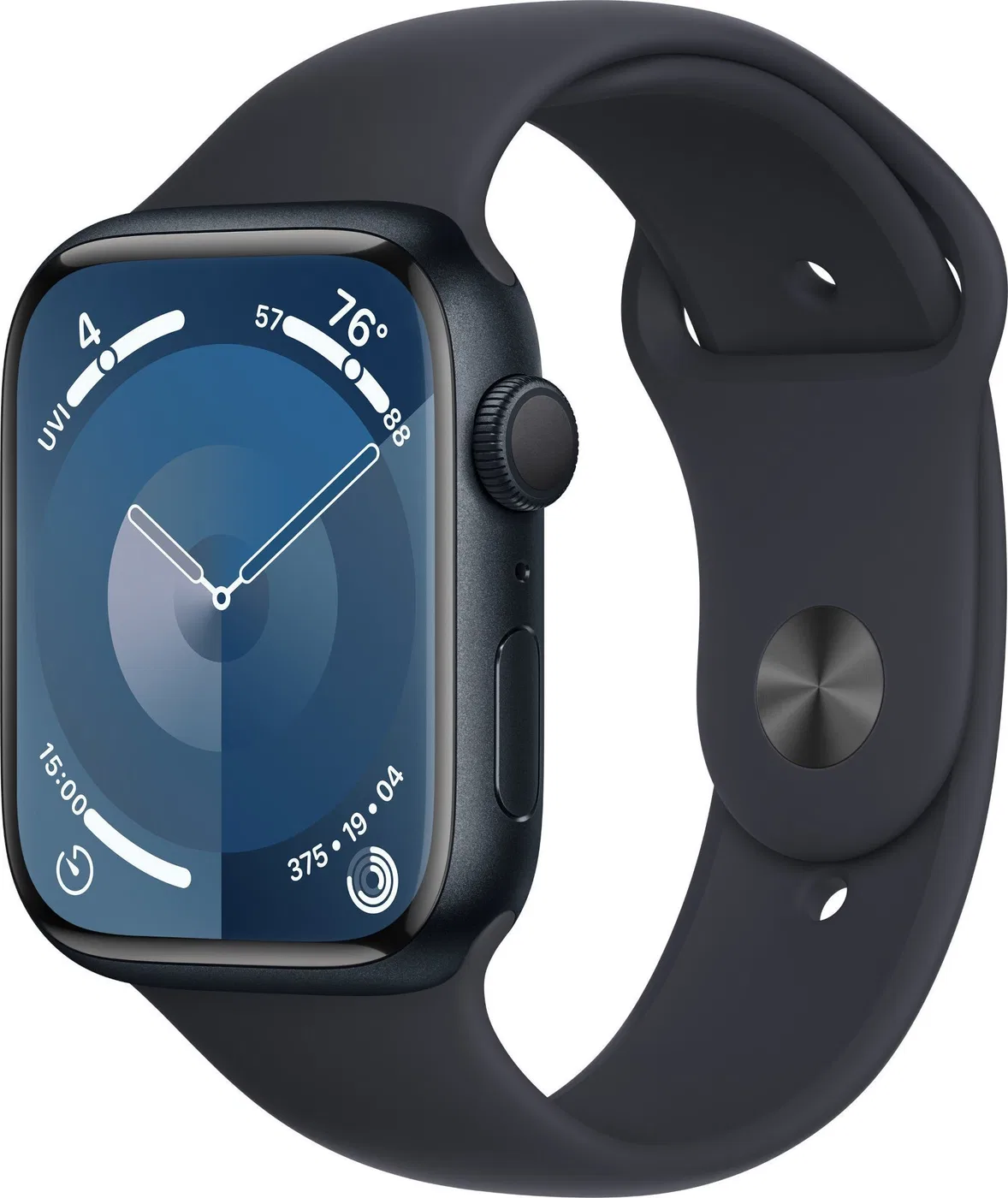 Smartwatch Apple Watch 9 45mm GPS Midnight Alu Sport M/L Granatowy (MR9A3KS/A)