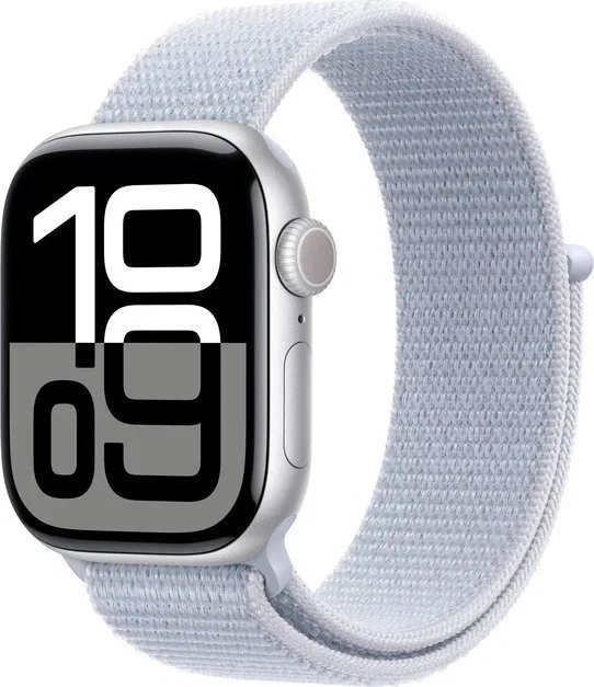 Smartwatch Apple Watch 10 GPS 42mm Silver Alu Sport Loop Niebieski  (MWWD3QN/A)
