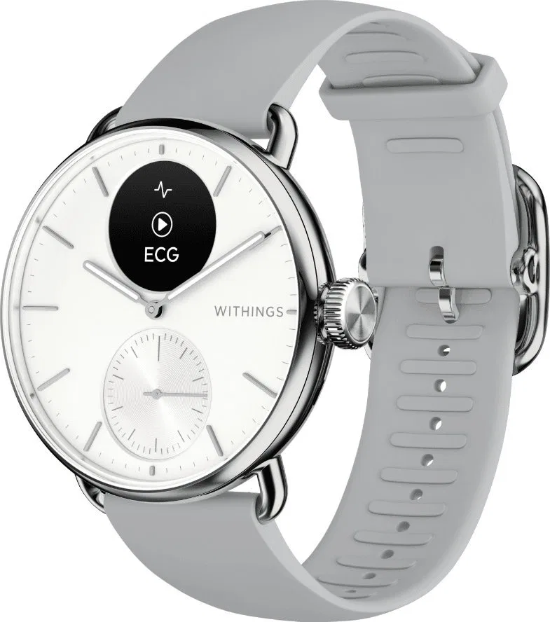 Smartwatch Withings Withings Scanwatch 2 - zegarek z funkcją EKG, pomiarem pulsu i SPO2 oraz mierzeniem aktywności fizycznej i s