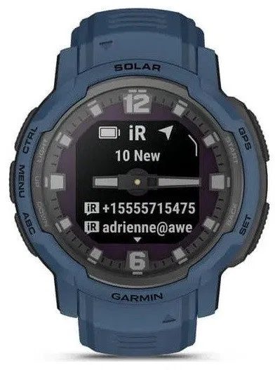 Garmin Išmanusis laikrodis Garmin Instinct® Crossover Solar, Tamsiai mėlynos spalvos