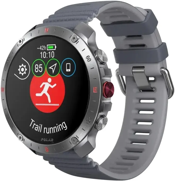 Zegarek sportowy Polar Polar Grit X2 Pro srebrno-szary S-L