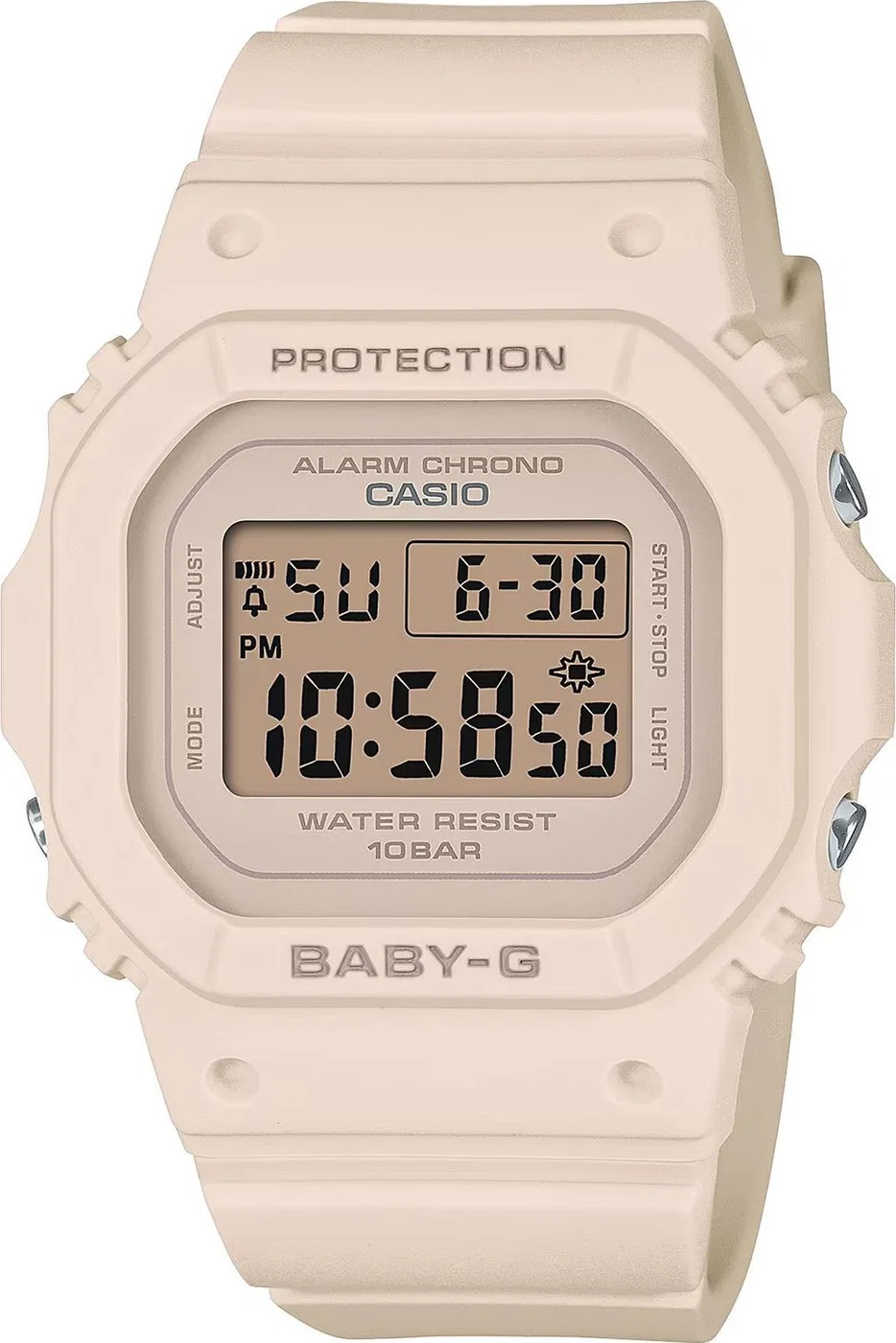 Zegarek sportowy BABY-G Zegarek Casio Baby-G BGD-565U-4ER beżowy pasek