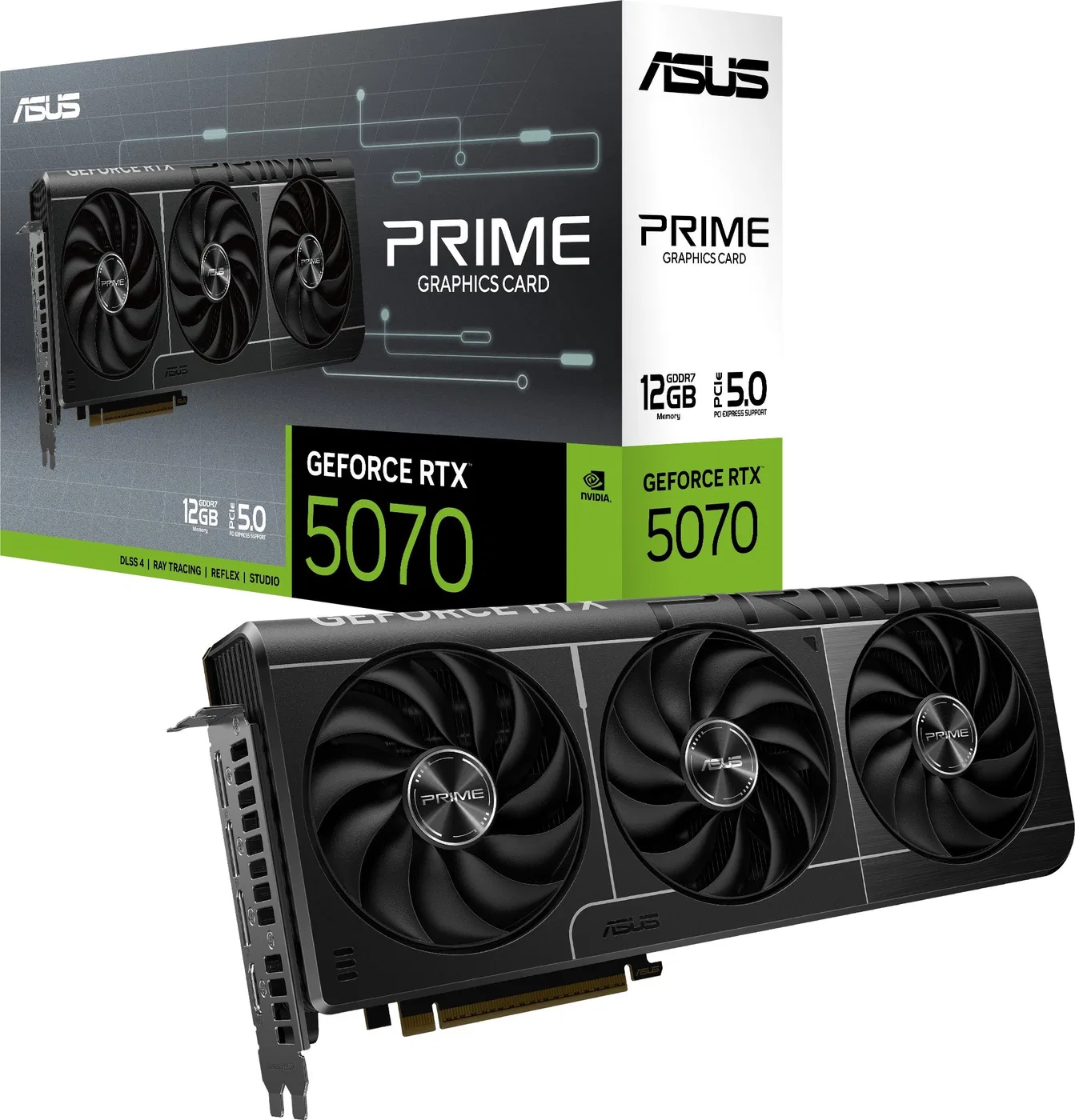 Karta graficzna Asus Prime GeForce RTX 5070 OC 12GB GDDR7 DLSS4 (PRIME-RTX5070-O12G)
