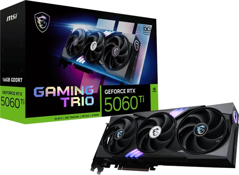 GeForce RTX 5060 Ti 16G GAMING TRIO OC
