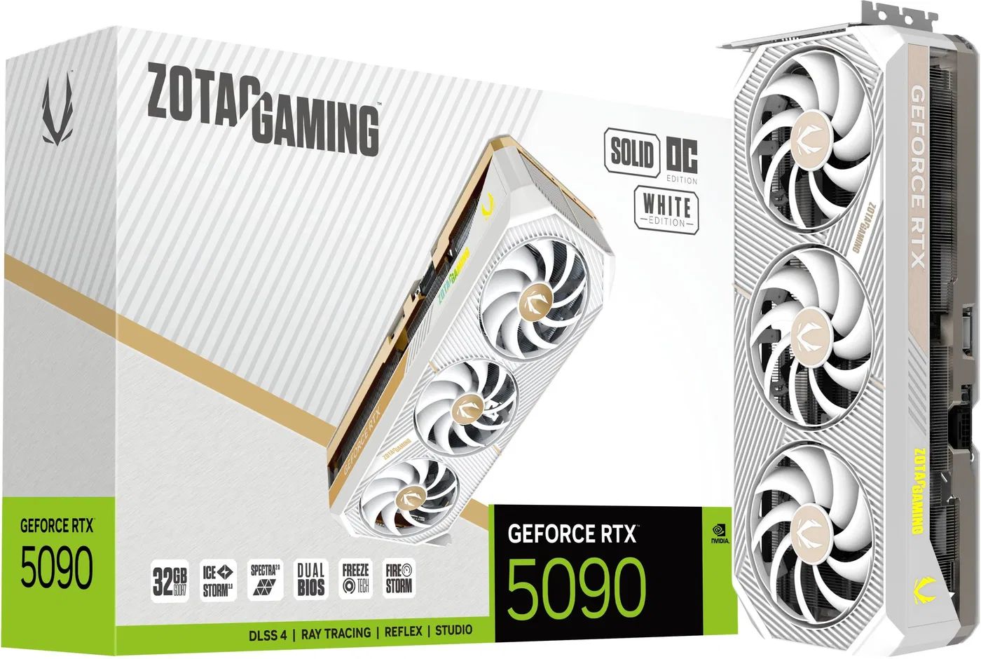 ZOTAC GAMING GeForce RTX 5090 Solid OC White Edition, 32768 MB GDDR7