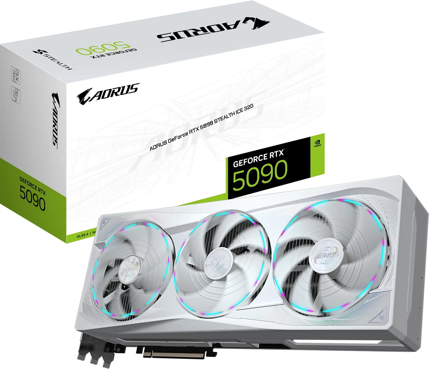 RTX 5090 32GB Gigabyte AORUS Stealth ICE GDDR7 3 Fan