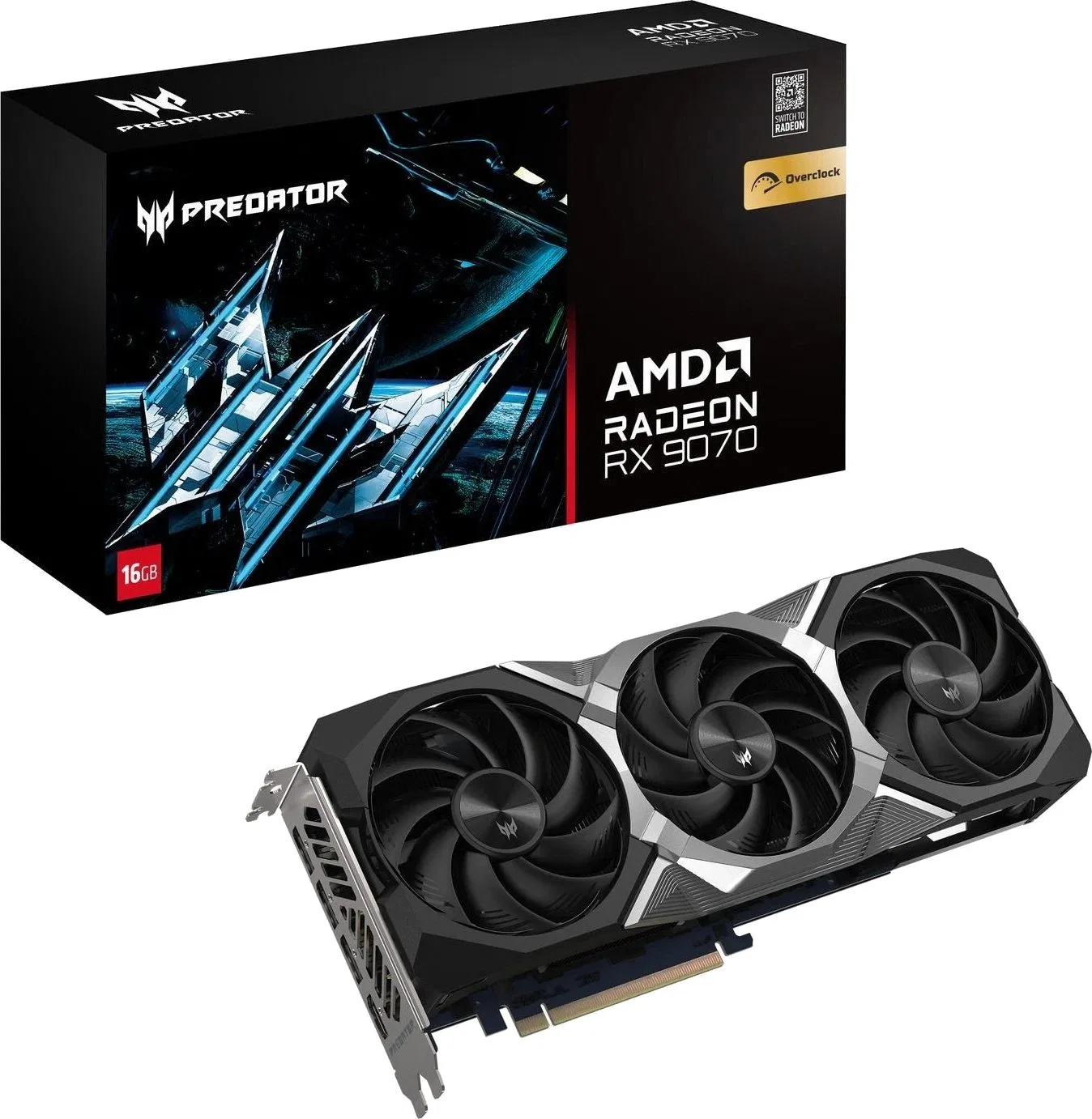 Acer Predator BiFrost Radeon RX 9070 OC 16GB AMD GDDR6