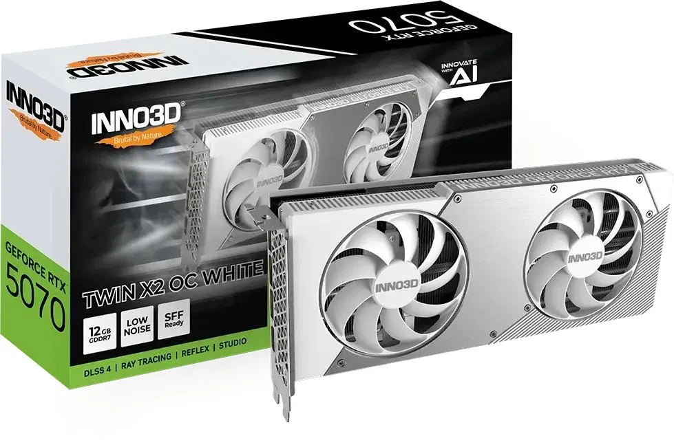 Karta graf. INNO3D GeForce RTX 5070 Twin X2 OC WH.
