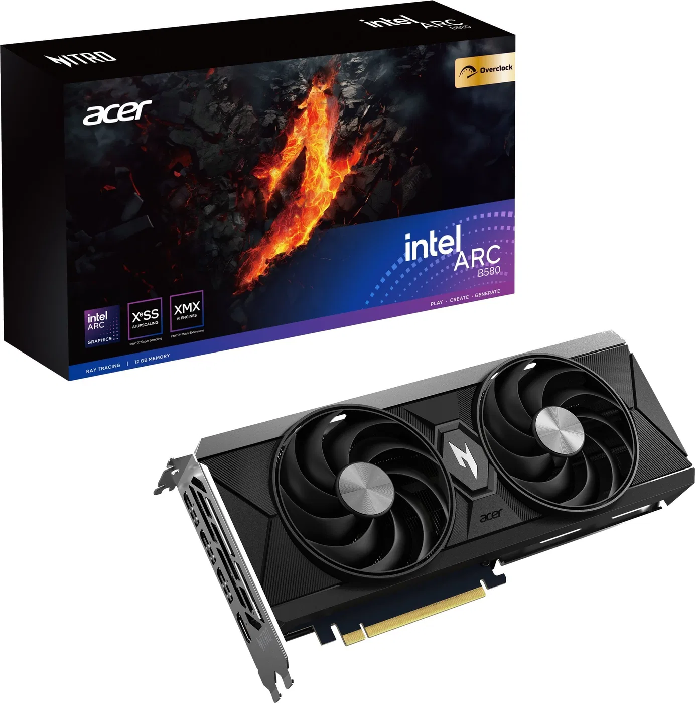 Karta graficzna Acer Nitro Arc B580 OC 12GB GDDR6 (DP.Z4BWW.P01)