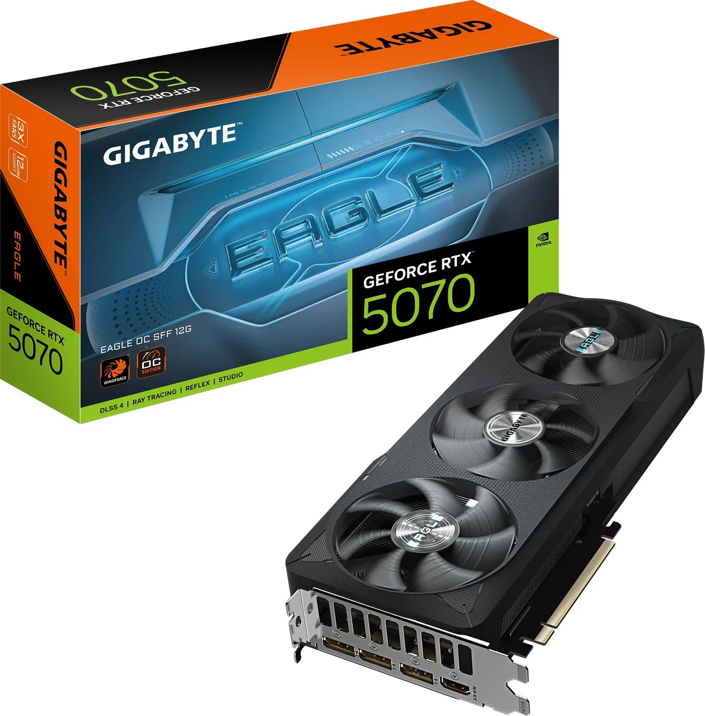 Karta graficzna Gigabyte GeForce RTX 5070 Eagle OC ICE SFF 12GB GDDR7 (GV-N5070EAGLEOC ICE-12GD)