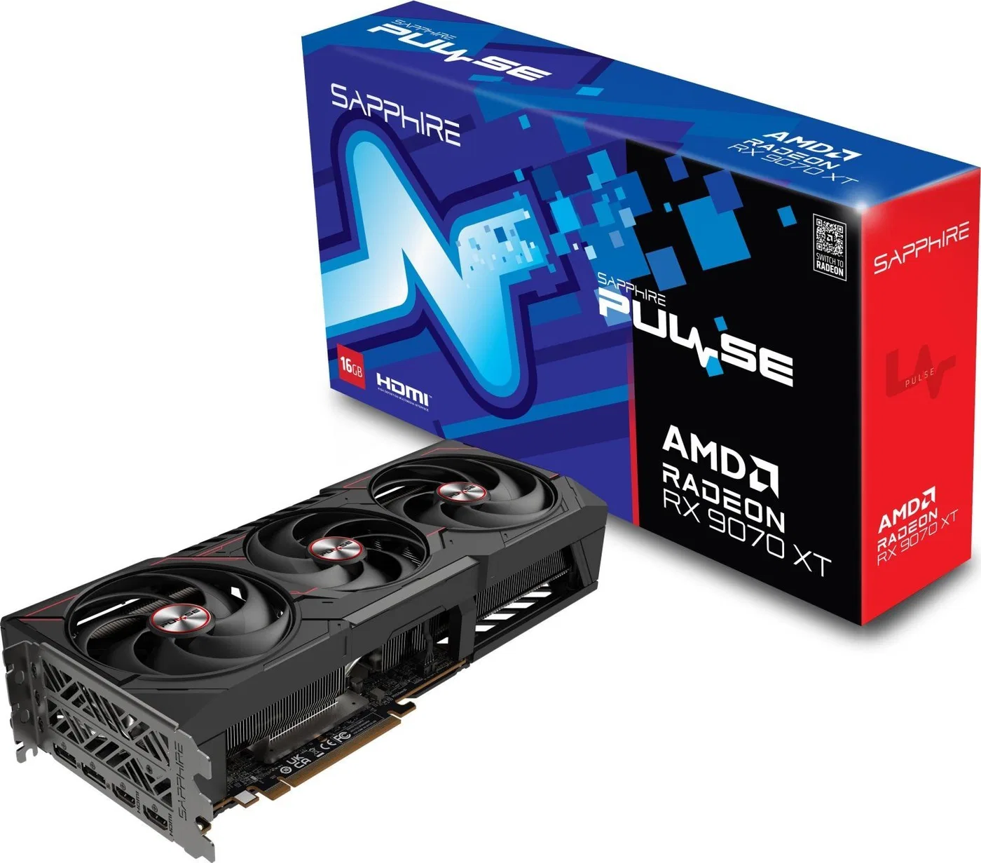 Karta graficzna Sapphire Pulse Radeon RX 9070 XT 16GB GDDR6 (11348-03-20G)