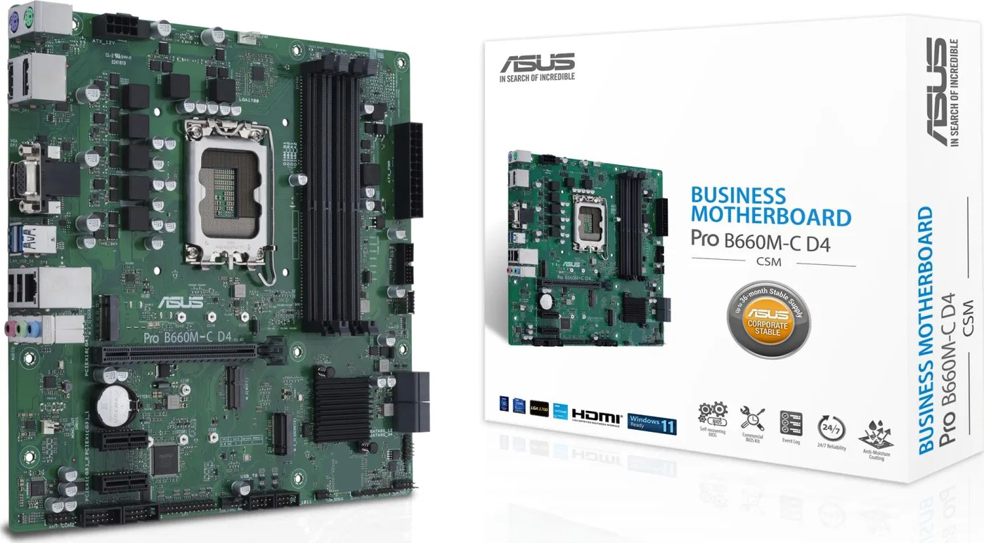 Płyta główna Asus PRO B660M-C D4-CSM