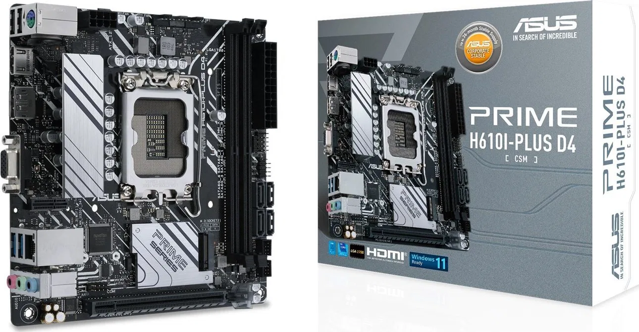 Płyta główna Asus PRIME H610I-PLUS D4-CSM