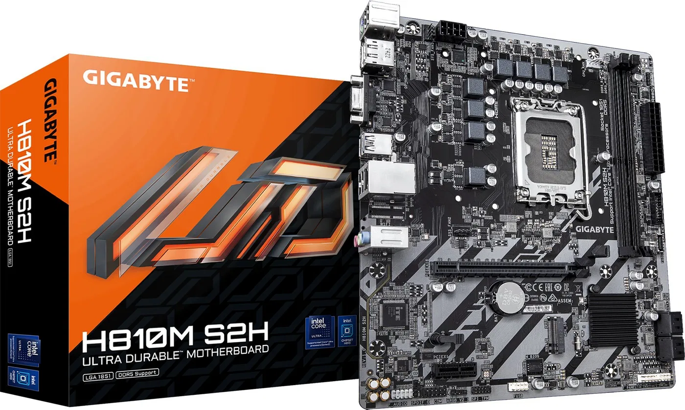 GIGABYTE H810M S2H płyta główna Intel H810 LGA 1851 (Socket V1) micro ATX
