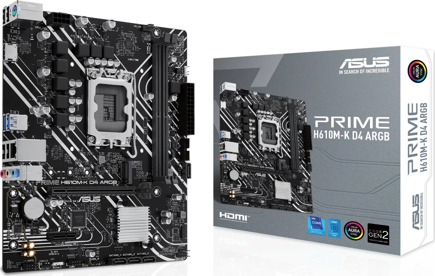 Płyta główna Asus PRIME H610M-K D4 ARGB
