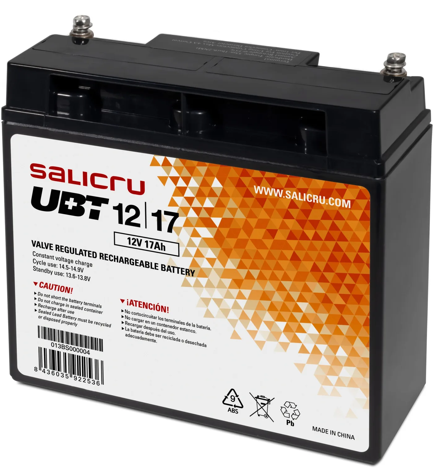Zasilacz awaryjny UPS Interaktywny Salicru 013BS000004 12 V