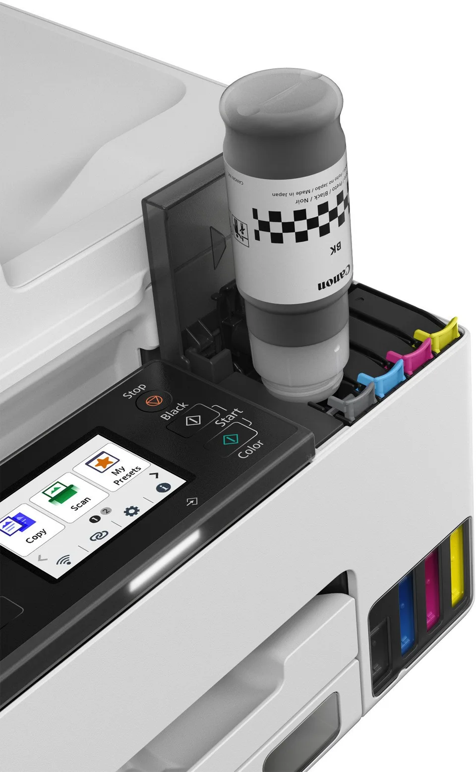 Canon MAXIFY GX2050 EB2 EUR mit deutlich erhohten Seitenleistung, enthalt 2 extra Tanks mit schwarzer Tinte ( somit 3 Schwarztin
