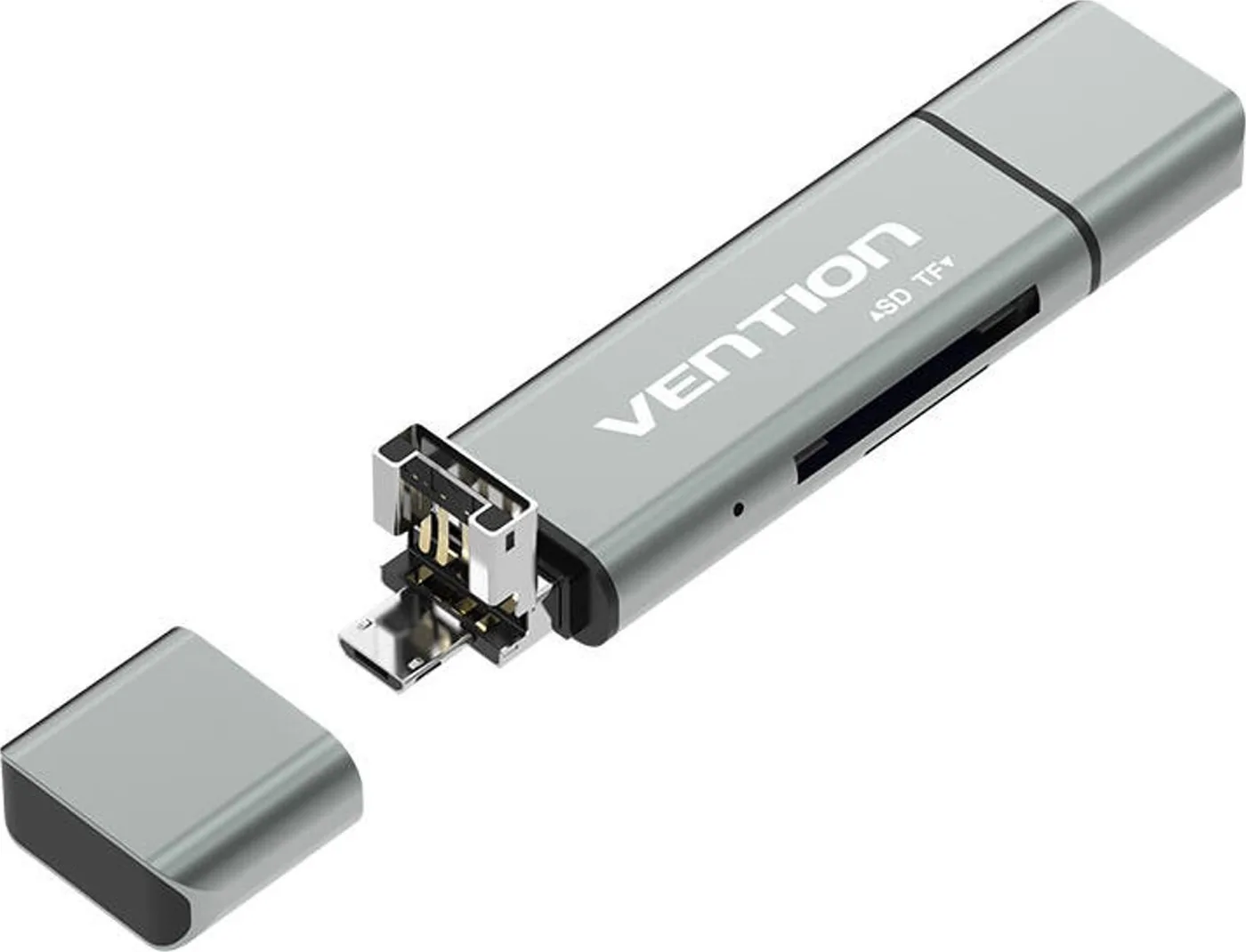 Czytnik Vention Multifunctional USB2.0 Card Reader Vention CCJH0 Gray